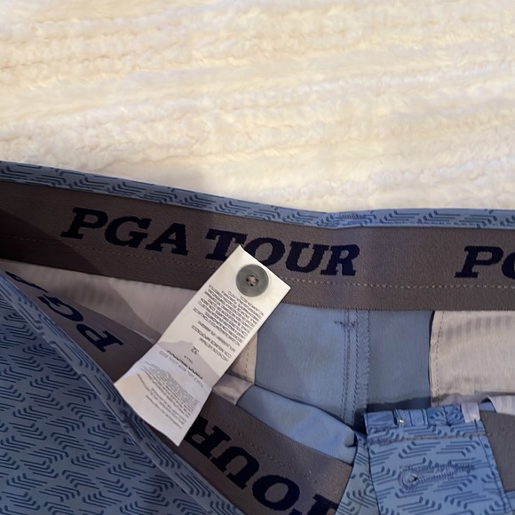 Mens PGA Tour Shorts Blue Size 32 - Picture 3 of 8